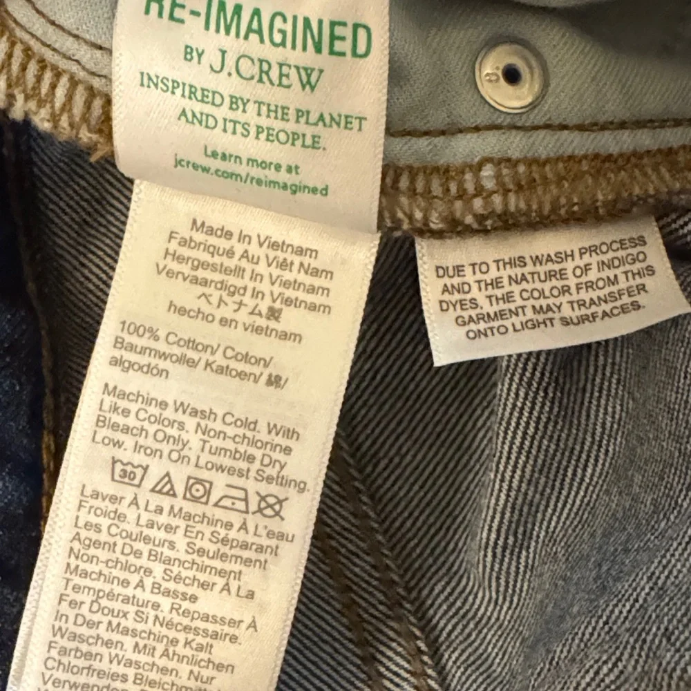 J.Crew Premium Edition Women’s SZ 25 Vintage Wide Leg, Medium Blue Jeans - Picture 10 of 10